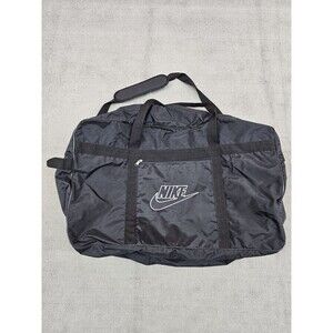 Vintage Nike Big Duffle Bag Black Traveling Gym